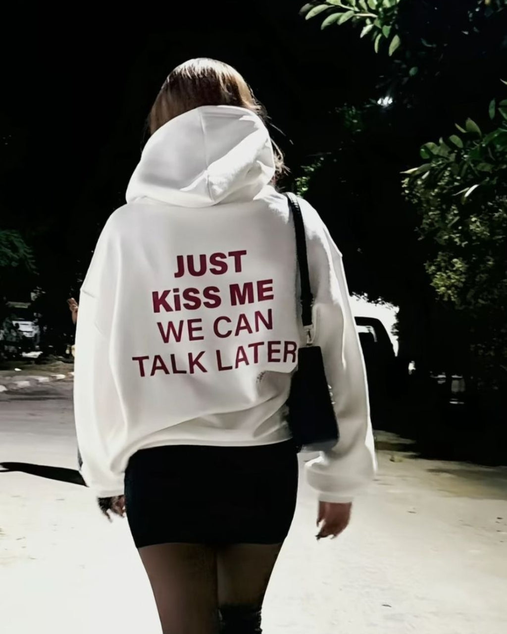 just kiss me hoodie